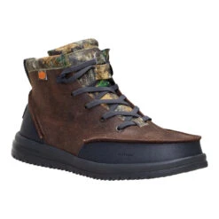 Bradley Realtree Edge Suede - Mole Brown/Camo -Hey Dude Store 45333 2IE BRADLEYREALTREEEDGESUEDE MOLEBROWNCAMO 3QTR conversion1