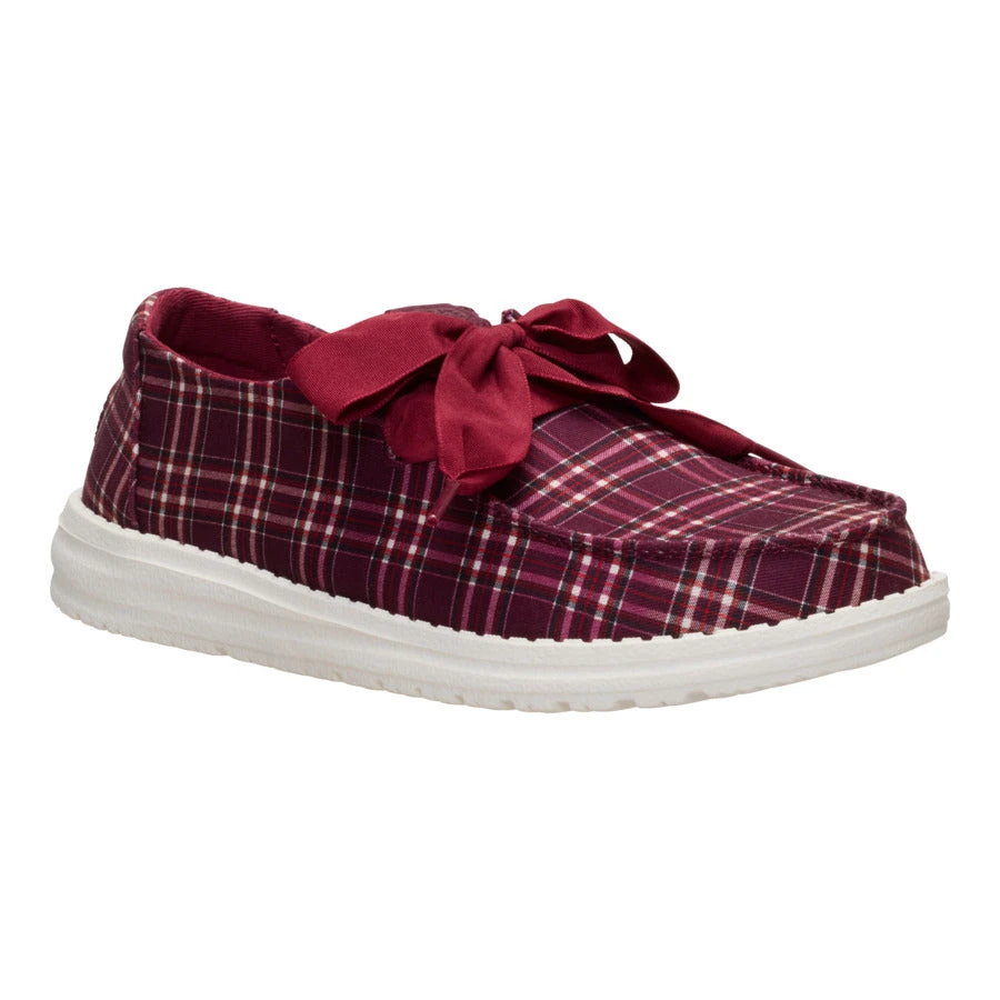 Wendy Holiday Bow - Red Plaid/Burgundy 9 Wendy Holiday Bow - Red Plaid/Burgundy - Image 7