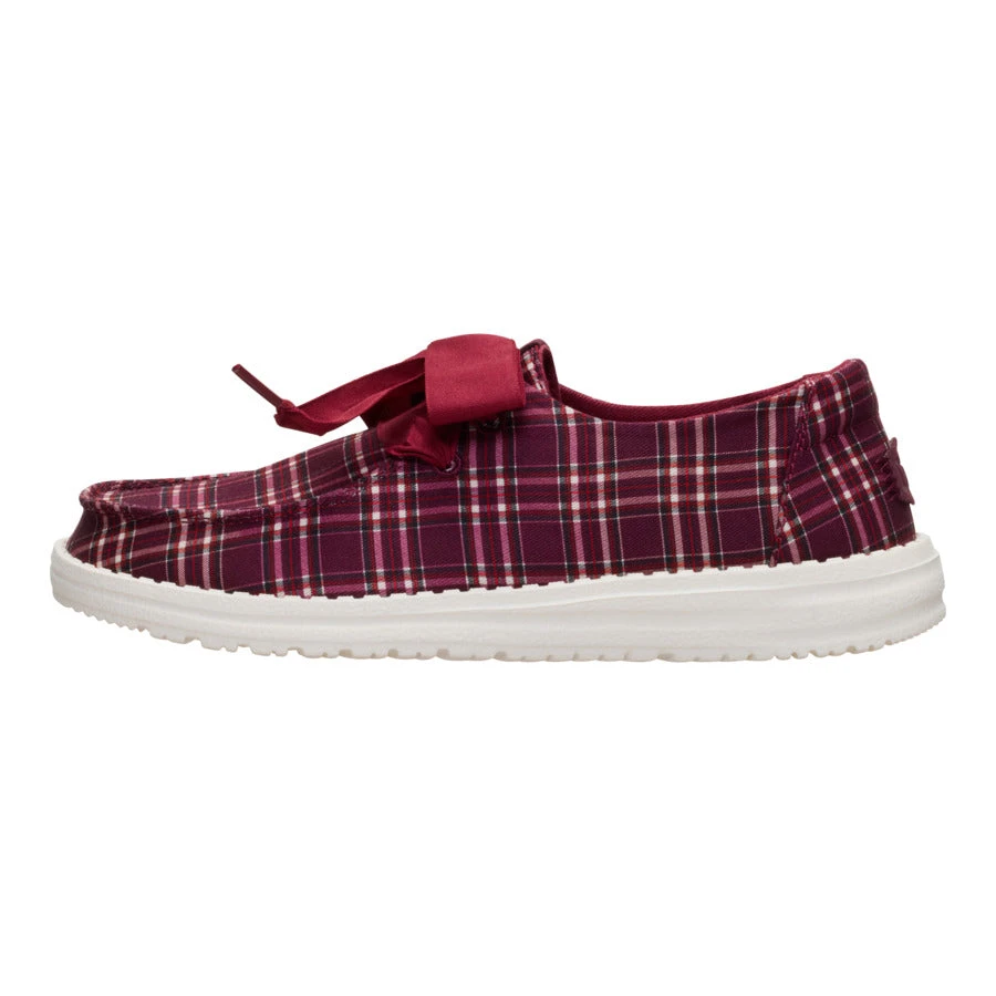 Wendy Holiday Bow - Red Plaid/Burgundy 3 Wendy Holiday Bow - Red Plaid/Burgundy