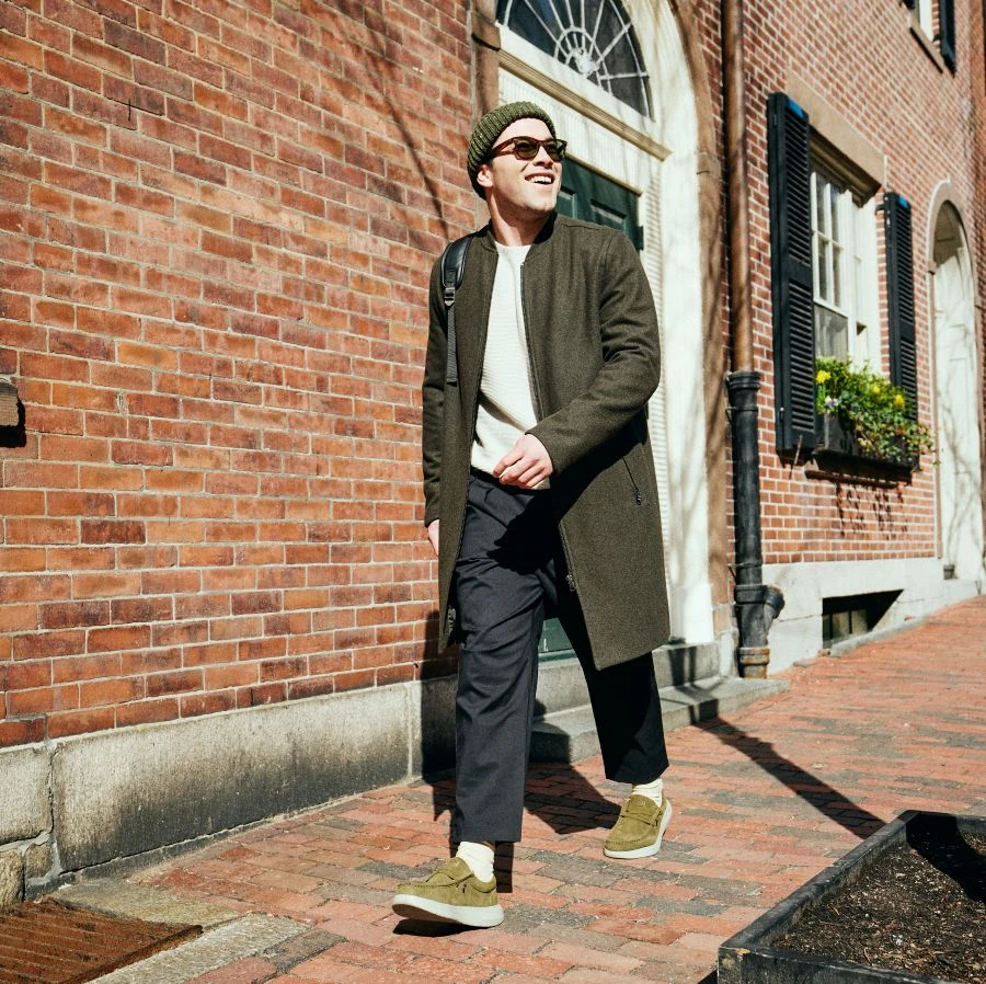 Wally Comf Suede - Dark Olive/Stone Grey 4 Wally Comf Suede - Dark Olive/Stone Grey - Image 2