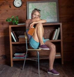 Wendy Stretch Sox - Burgundy -Hey Dude Store FH25 HEYDUDE WENDY STRETCH SOX 41878 605 Burgundy TX 3P1A1051