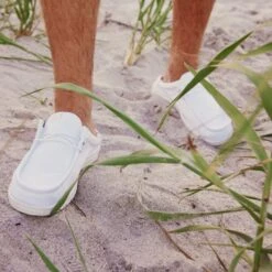 Wally Slip Stretch Canvas - White/White -Hey Dude Store SS24 HEYDUDE M 41293 143 0240