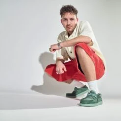 Wally Stretch Canvas - Duck Green/Iceberg Green -Hey Dude Store SS25 HeyDude 40700 3YQ Wally Stretch Canvas 045