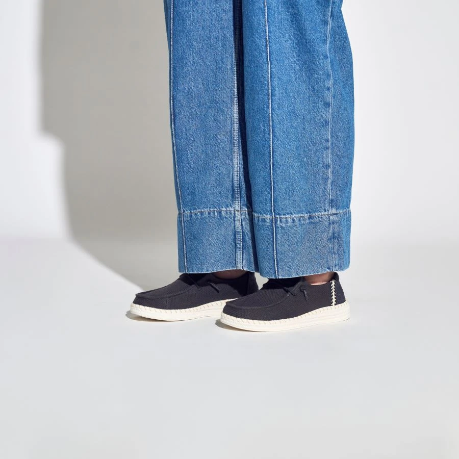 Wendy Espadrille Woven - Black 4 Wendy Espadrille Woven - Black - Image 2